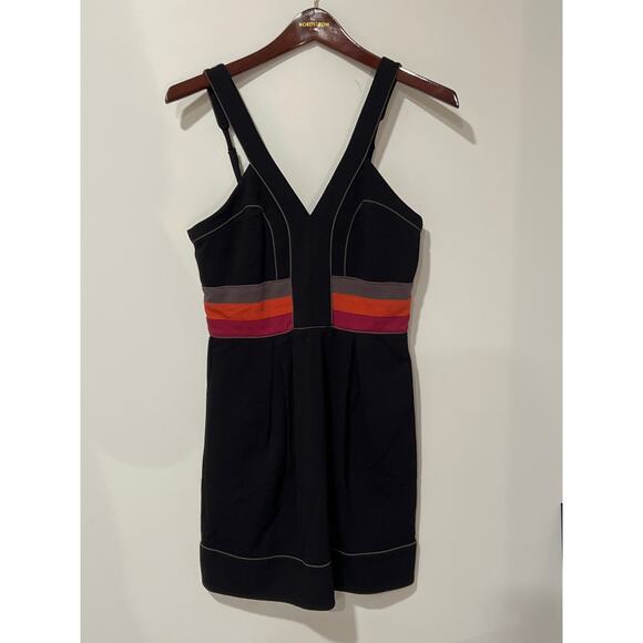BCBGMaxazria Black Stripe Fitted Dress, Size 6, KB435 - Picture 1 of 4